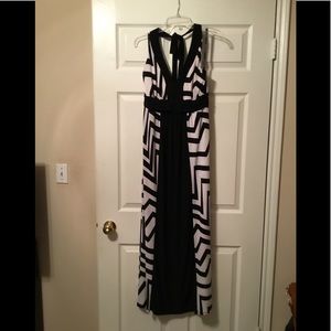 Black and White Maxi Dress